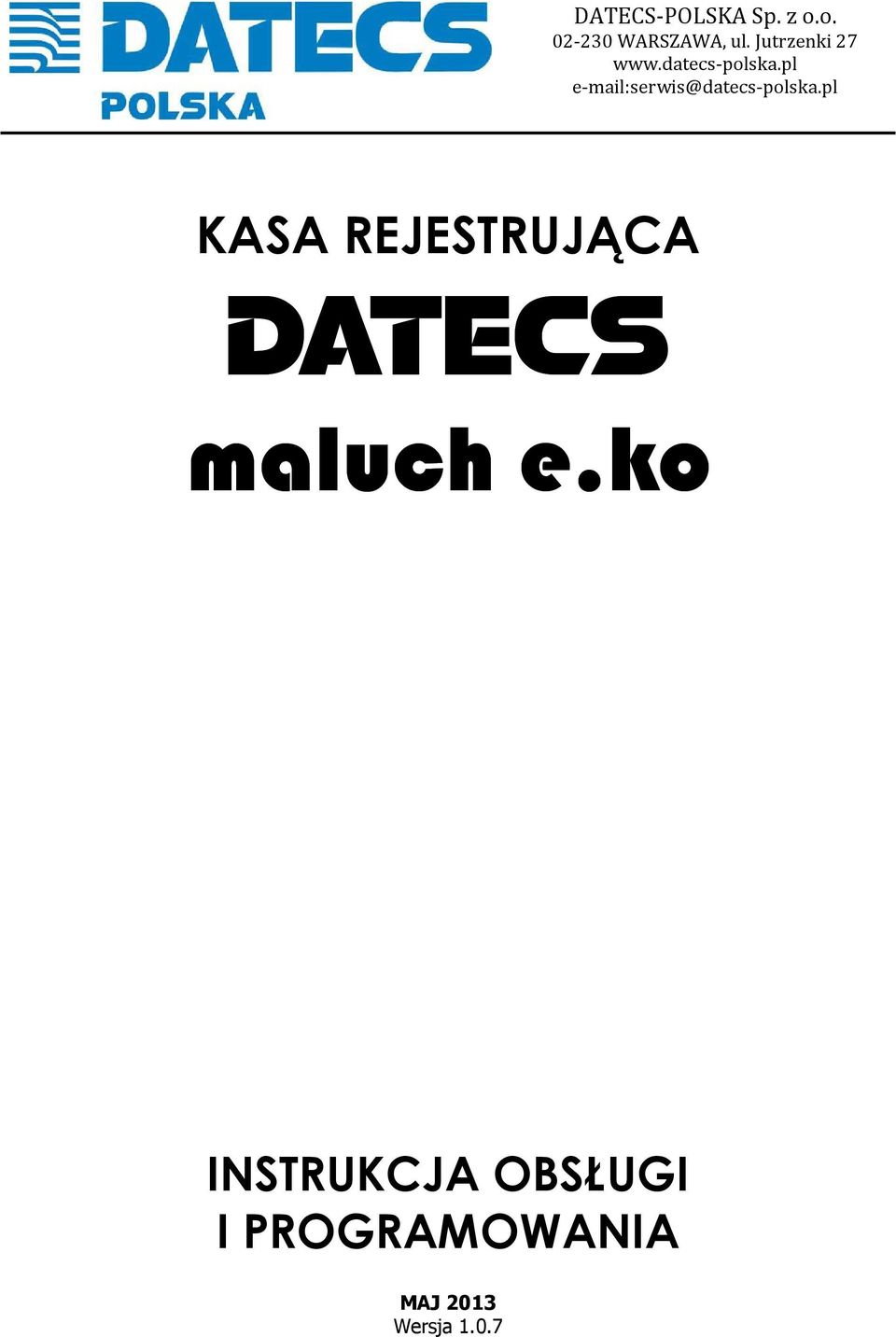 pl e-mail:serwis@datecs-polska.