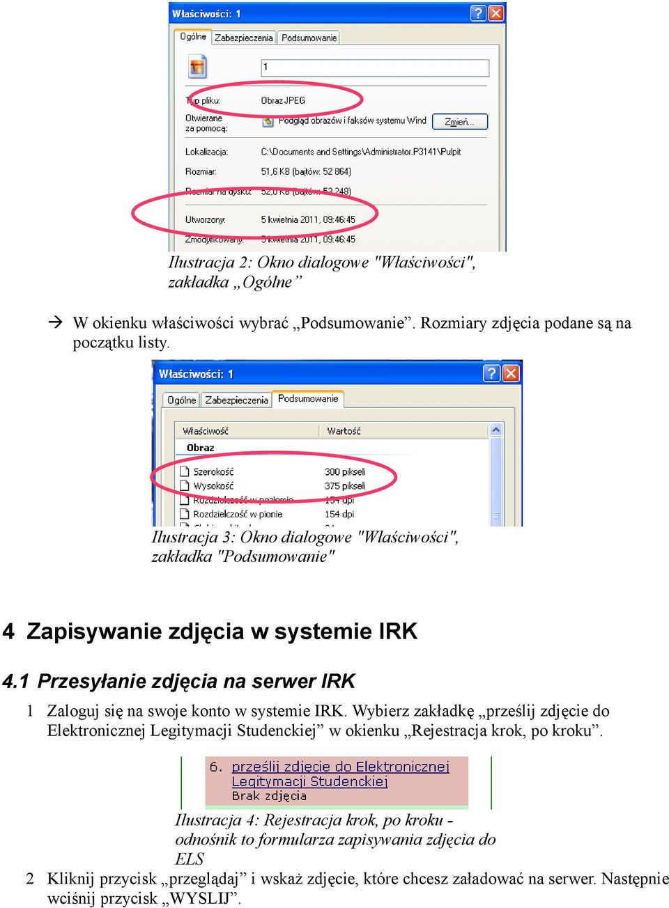 1 Przesyłanie zdjęcia na serwer IRK 1 Zaloguj się na swoje konto w systemie IRK.