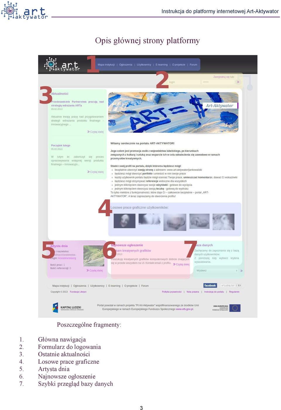 Ostatnie aktualności 4. Losowe prace graficzne 5.