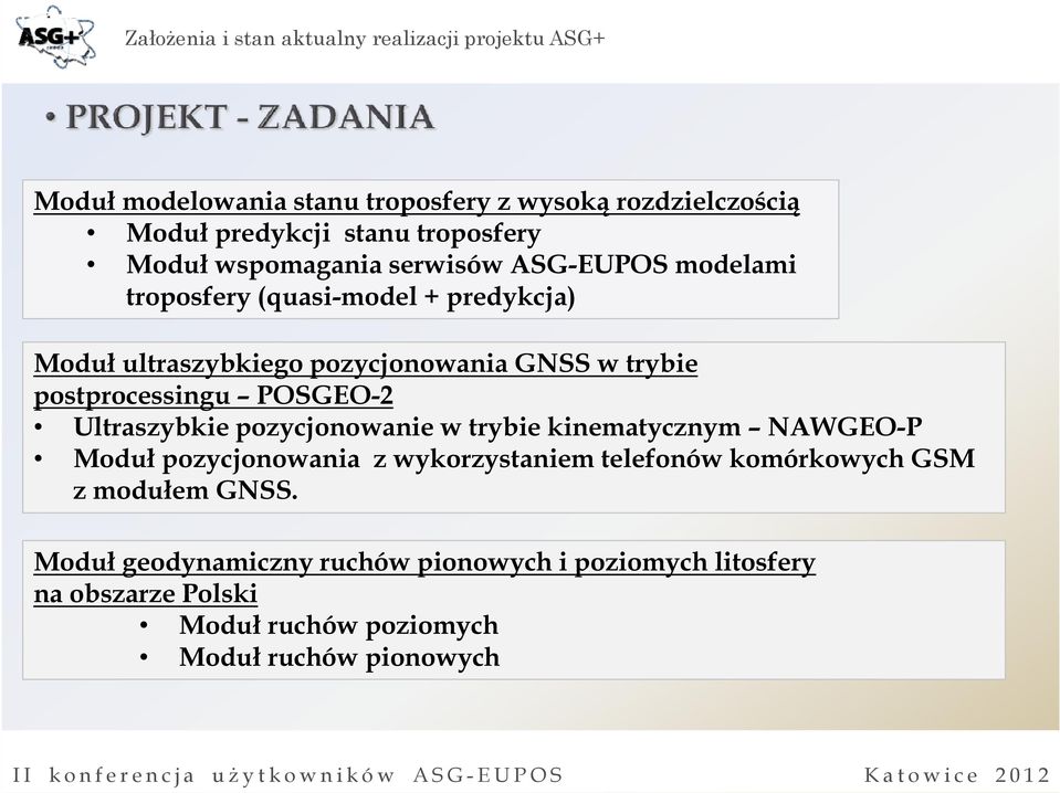 POSGEO-2 Ultraszybkie pozycjonowanie w trybie kinematycznym NAWGEO-P Moduł pozycjonowania z wykorzystaniem telefonów komórkowych