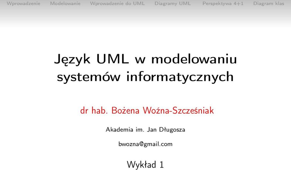 Bożena Woźna-Szcześniak Akademia