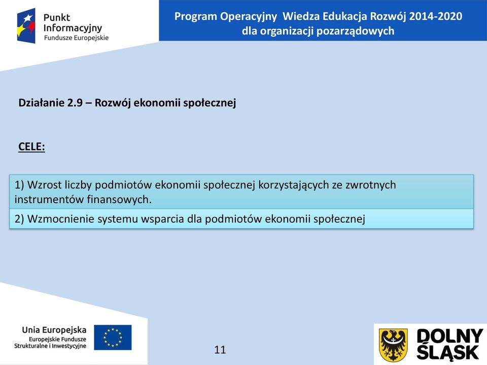 podmiotów ekonomii społecznej korzystających ze