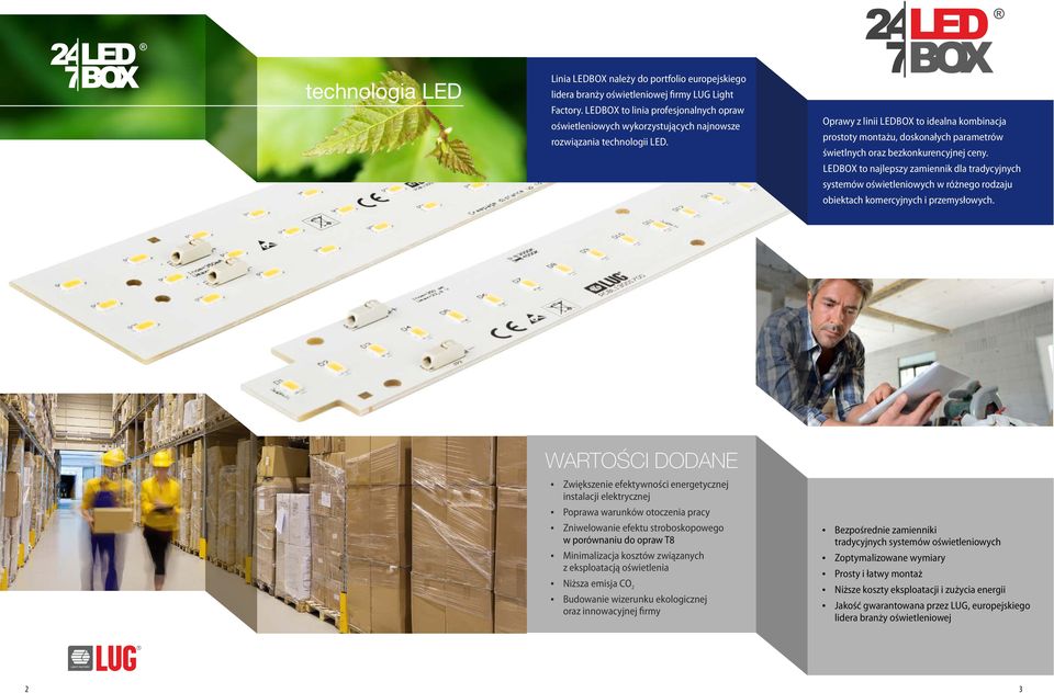 BOX to najlepszy zamiennik dla tradycyjnych systemów oświetleniowych w różnego rodzaju obiektach komercyjnych i przemysłowych.