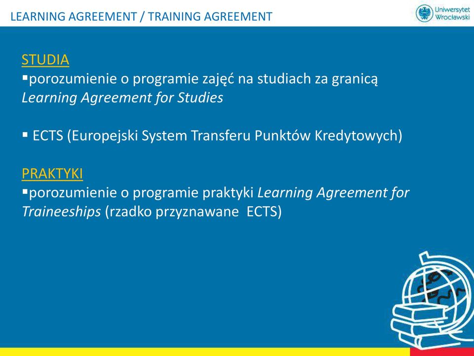 (Europejski System Transferu Punktów Kredytowych) PRAKTYKI porozumienie