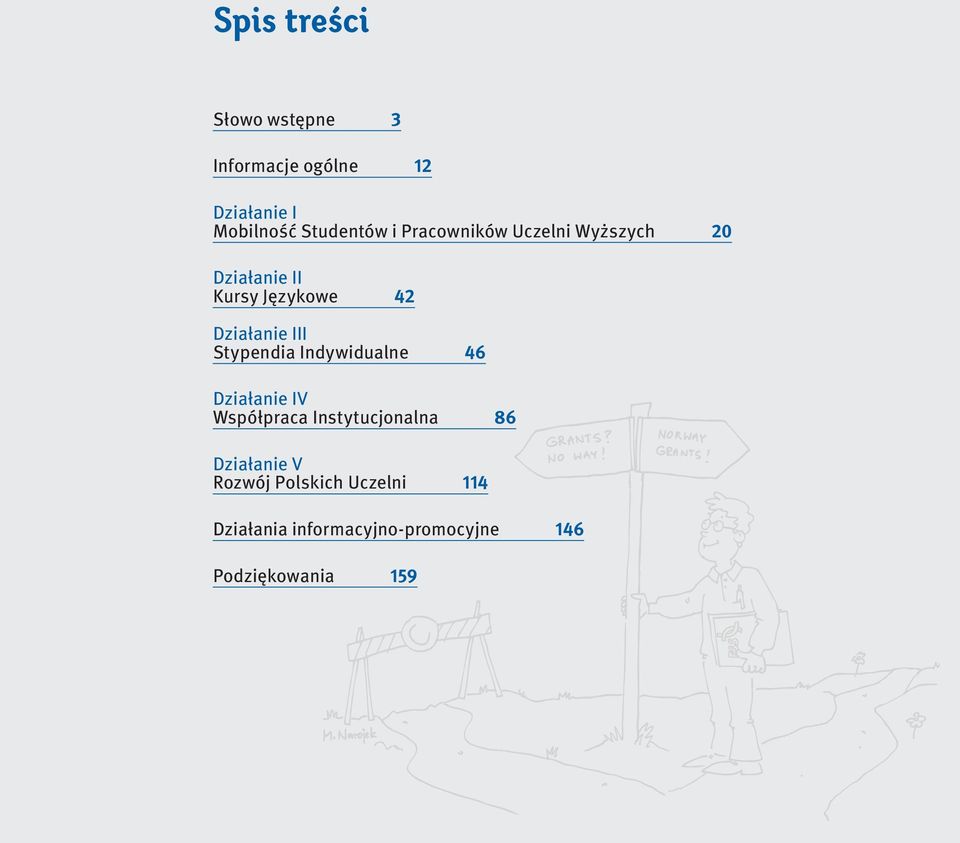 Stypendia Indywidualne 46 Działanie IV Współpraca Instytucjonalna 86 Działanie V