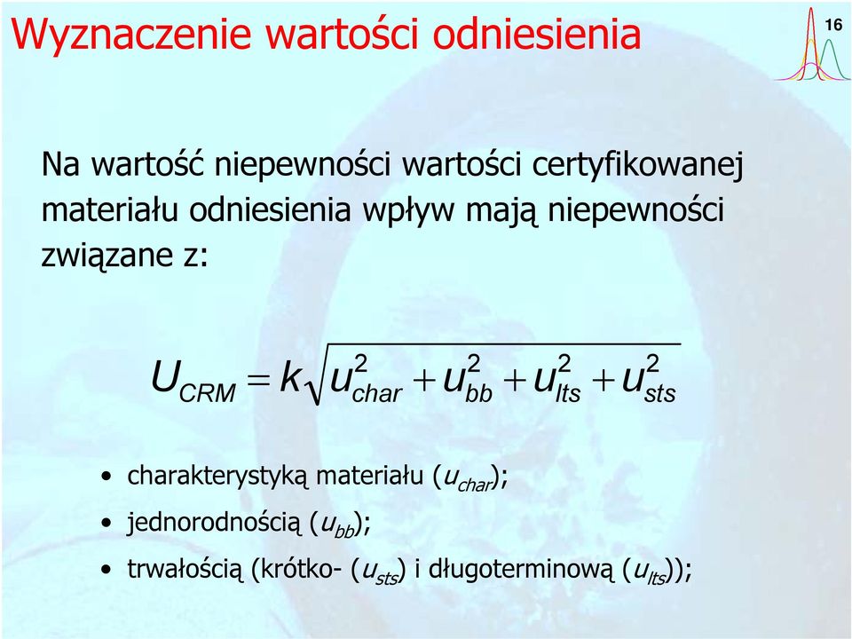 2 char 2 bb 2 lts U = k u + u + u + u 2 sts charakterystyką materiału (u