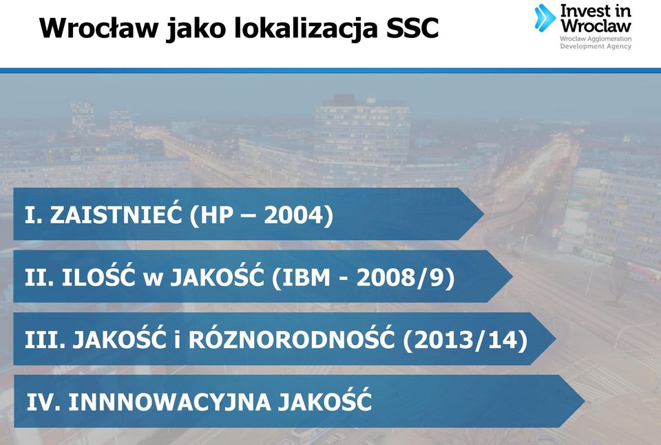 ILOŚĆ w JAKOŚĆ (IBM - 2008/9) III.