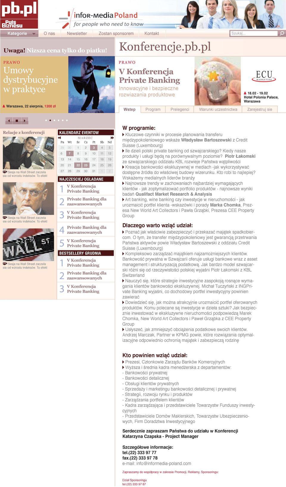 procesie planowania transferu międzypokoleniowego wskaże Władysław Bartoszewski z Credit Suisse (Luxembourg) Ile dzieli polski private banking od szwajcarskiego?