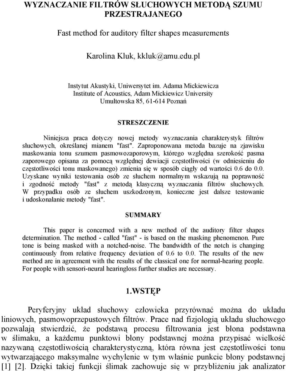 określanej mianem "fast".