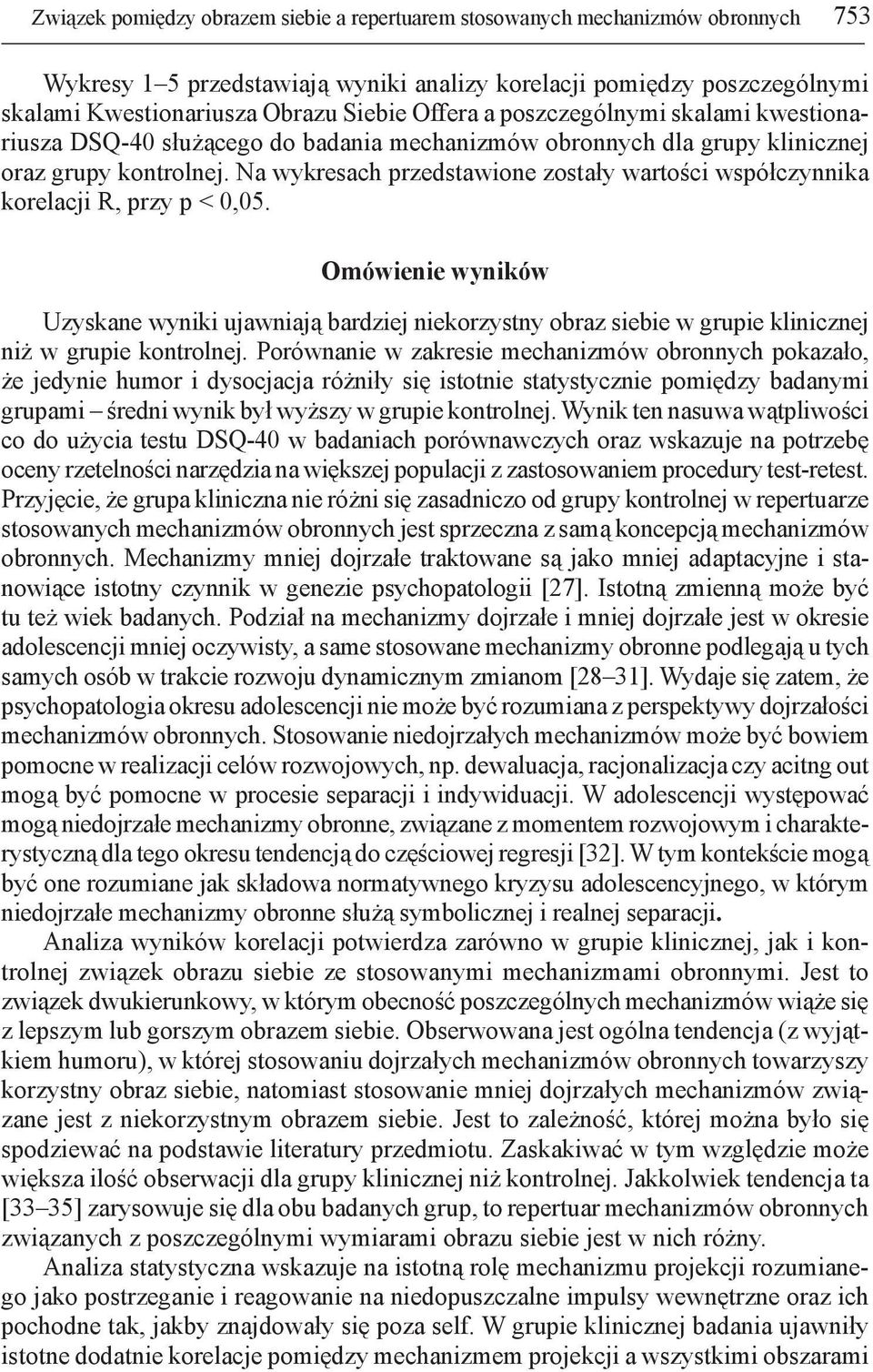 Na wykresach przedstawione zostały wartości współczynnika korelacji R, przy p < 0,05.