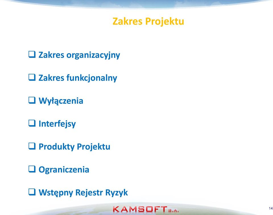 Wyłączenia Interfejsy Produkty