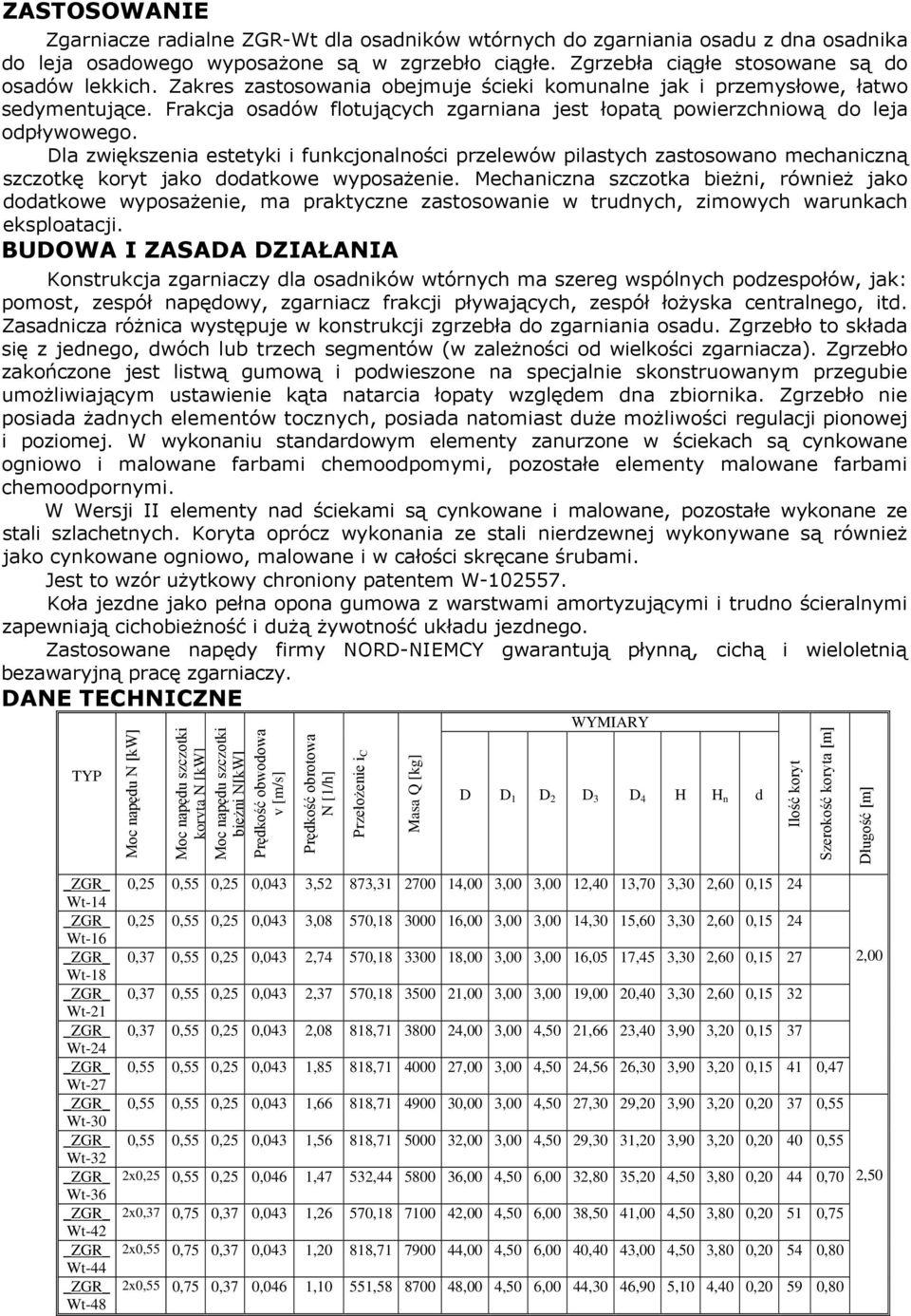Dla zwiększenia estetyki i funkcjonalności przelewów pilastych zastosowano mechaniczną szczotkę koryt jako dodatkowe wyposażenie.