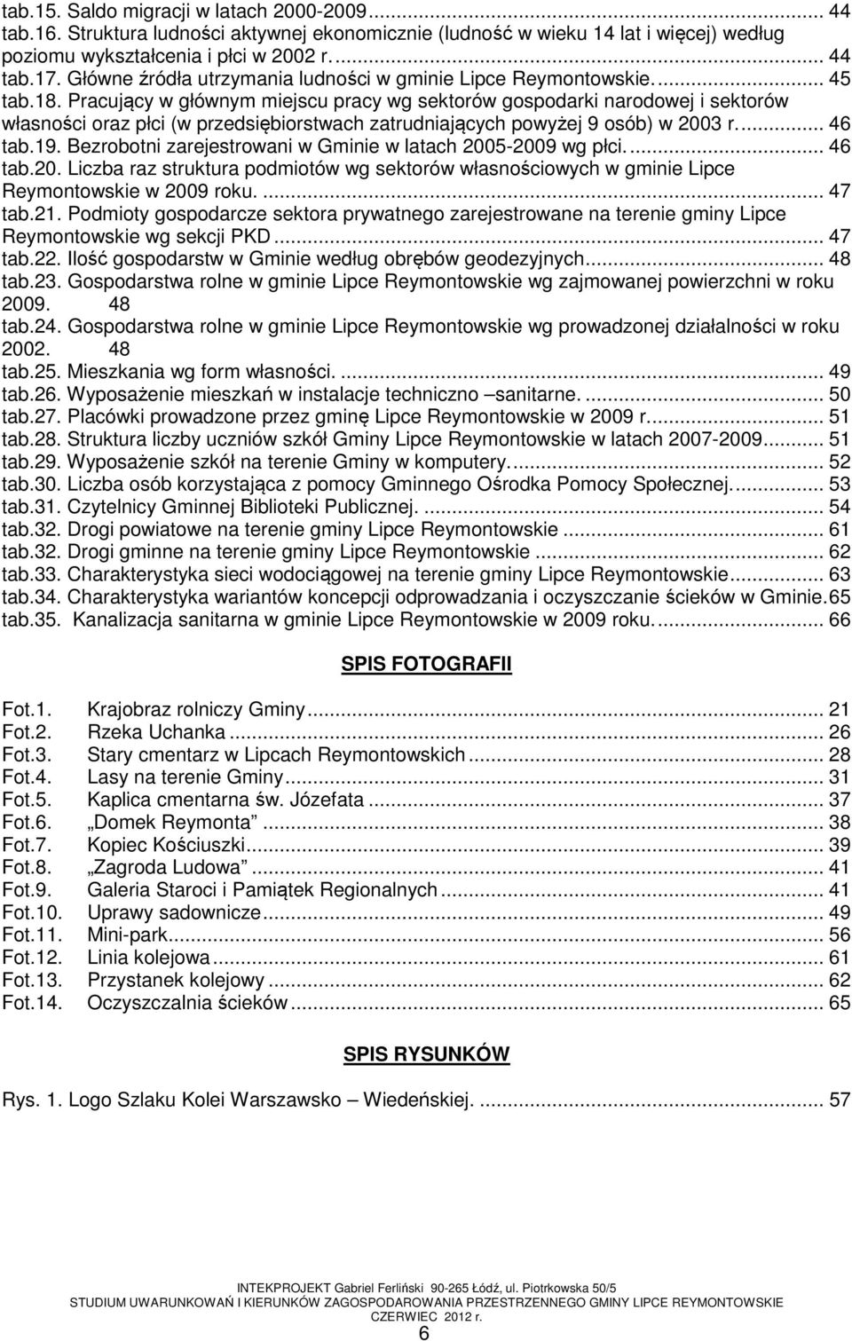 Pracujący w głównym miejscu pracy wg sektorów gospodarki narodowej i sektorów własności oraz płci (w przedsiębiorstwach zatrudniających powyżej 9 osób) w 2003 r... 46 tab.19.
