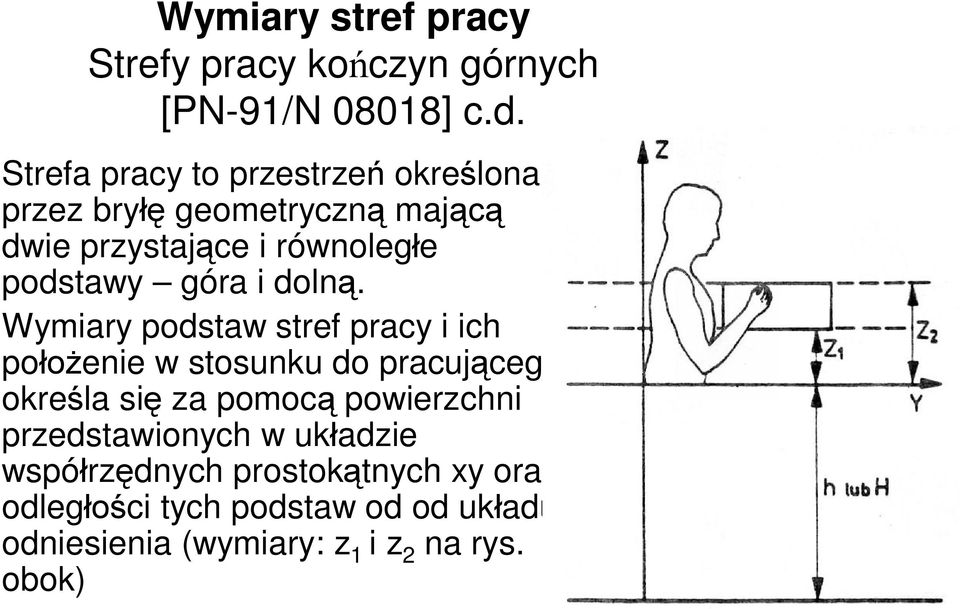 góra i dolną.