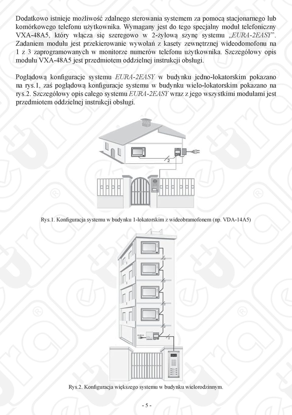 Zadaniem modułu jest przekierowanie wywołań z kasety zewnętrznej wideodomofonu na 1 z 3 zaprogramowanych w monitorze numerów telefonu użytkownika.