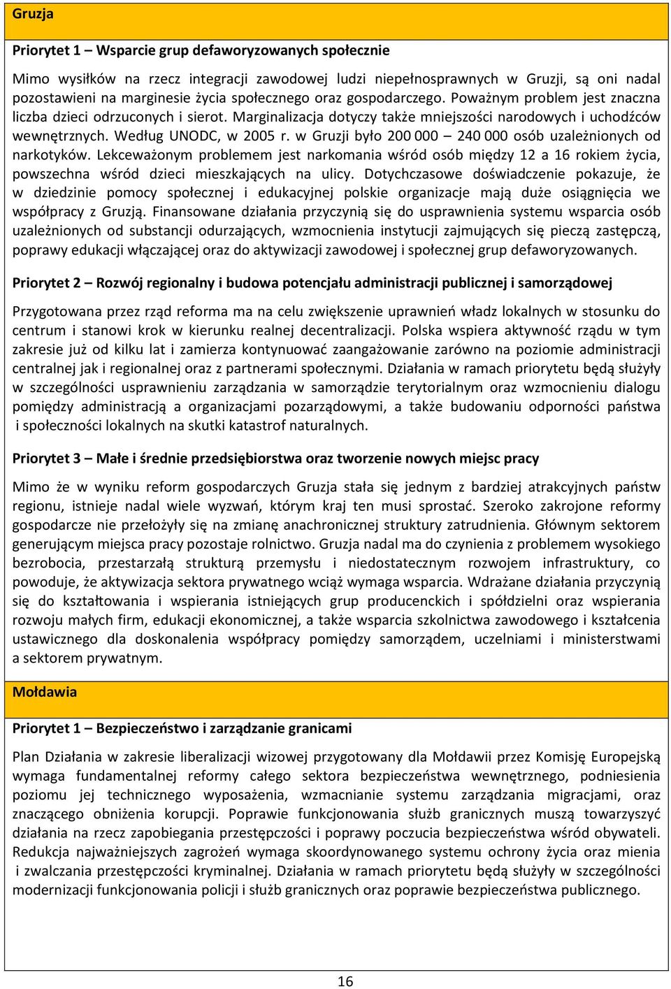 w Gruzji było 200 000 240 000 osób uzależnionych od narkotyków. Lekceważonym problemem jest narkomania wśród osób między 12 a 16 rokiem życia, powszechna wśród dzieci mieszkających na ulicy.