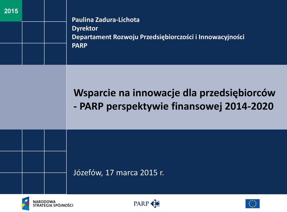 Wsparcie na innowacje dla przedsiębiorców - PARP
