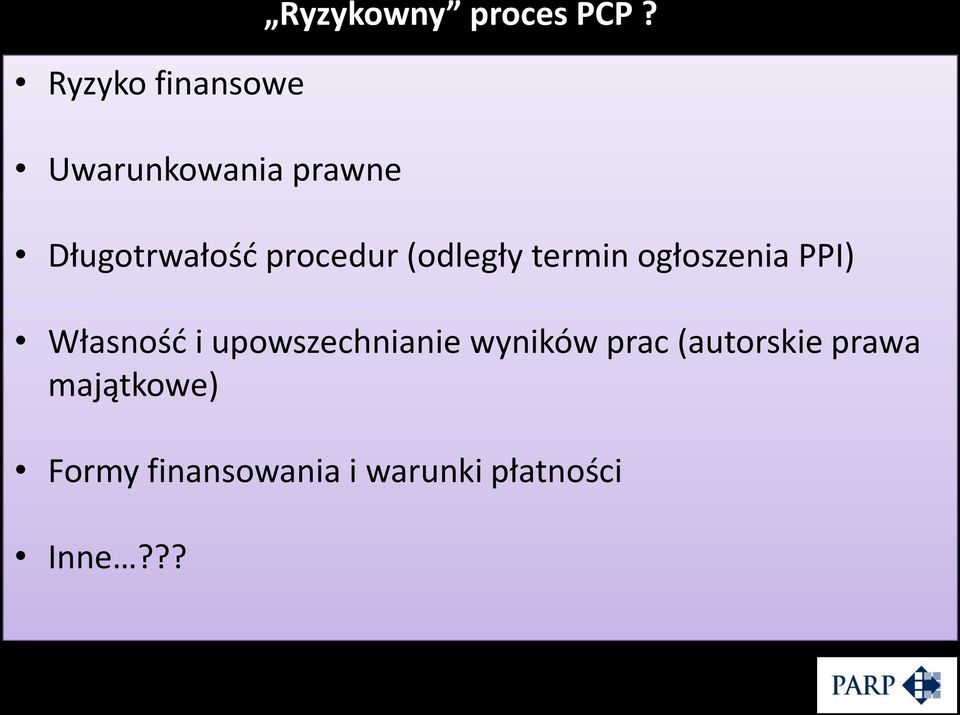 PPI) Własność i upowszechnianie wyników prac (autorskie