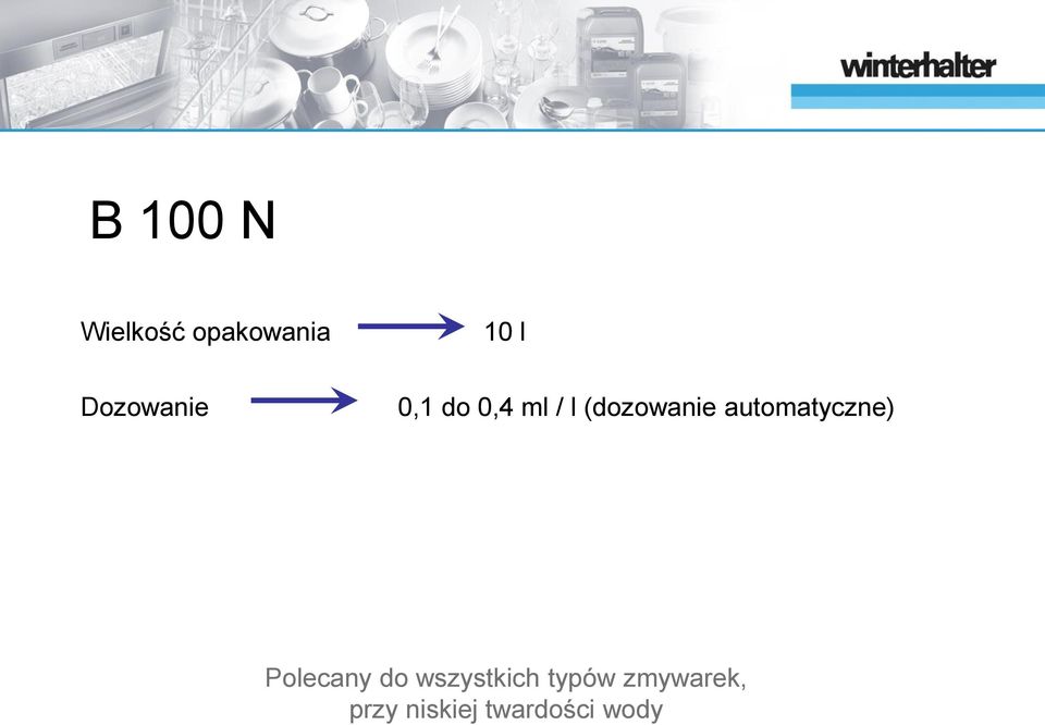 (dozowanie automatyczne) Polecany do