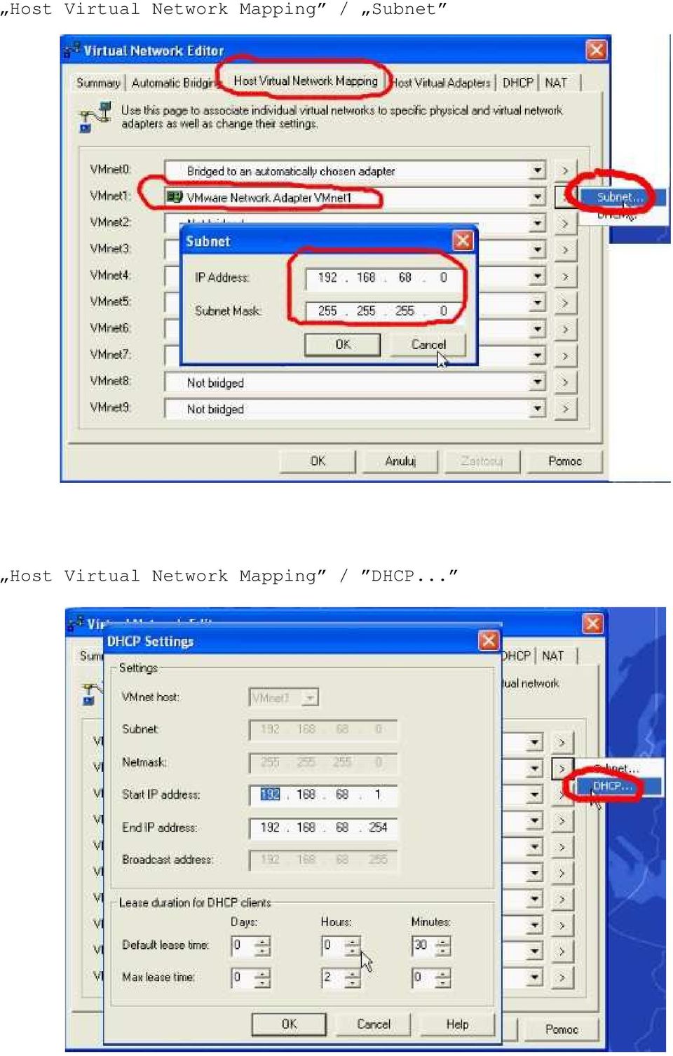 Subnet   DHCP...