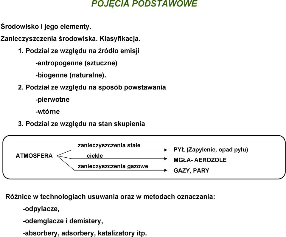 Podział ze względu na sposób powstawania -pierwotne -wtórne 3.