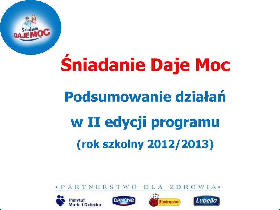 w II edycji programu