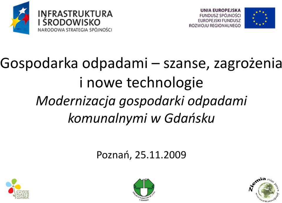 Modernizacja gospodarki odpadami