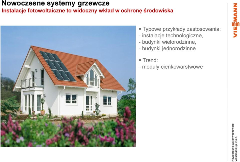 instalacje technologiczne, - budynki wielorodzinne,