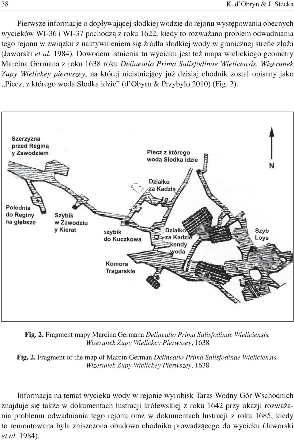 uaktywnieniem si ród a s odkiej wody w granicznej stre e z o a (Jaworski et al. 1984).