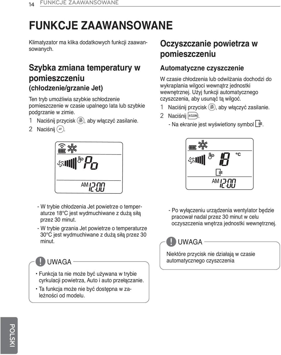 1 Naciśnij przycisk d, aby włączyć zasilanie. 2 Naciśnij h.