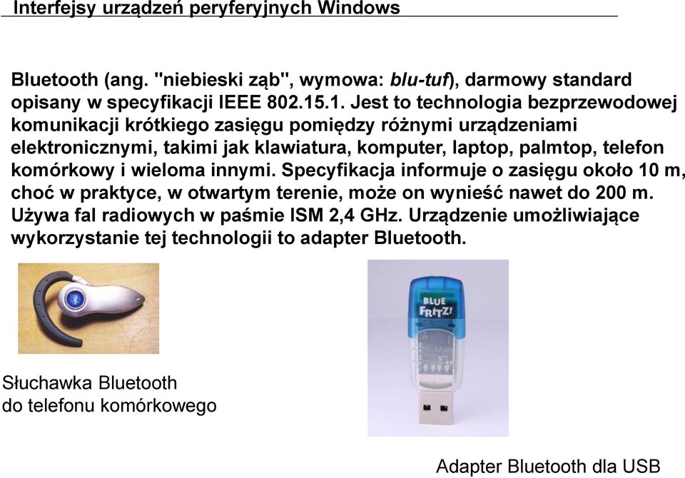 laptop, palmtop, telefon komórkowy i wieloma innymi.