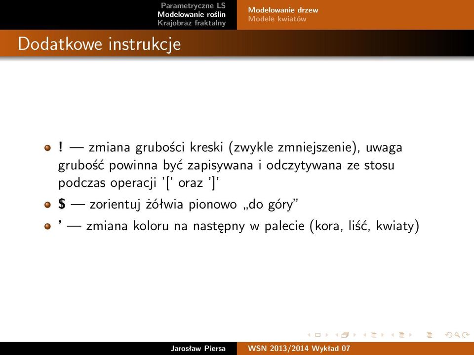 powinna być zapisywana i odczytywana ze stosu podczas