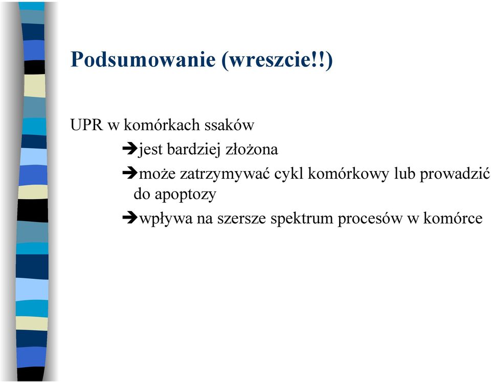 złożona może zatrzymywać cykl komórkowy lub