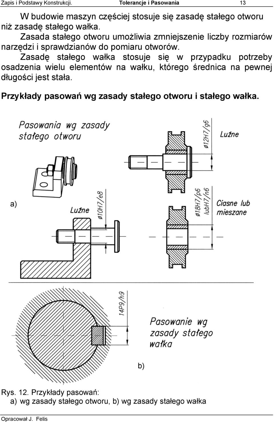 Zasada stałego otworu umożliwia zmniejszenie liczby rozmiarów narzędzi i sprawdzianów do pomiaru otworów.