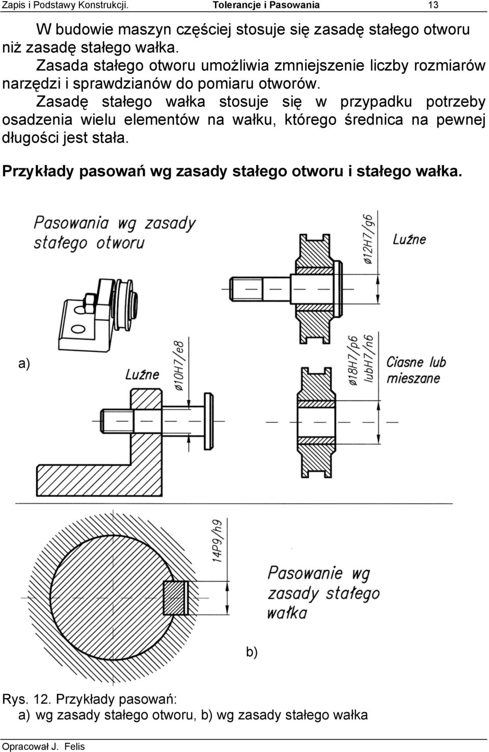 Zasada stałego otworu umożliwia zmniejszenie liczby rozmiarów narzędzi i sprawdzianów do pomiaru otworów.