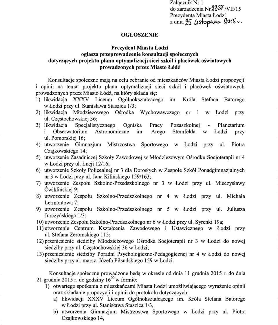 Konsultacje spoleczne maj l.