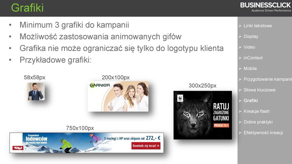 ograniczać się tylko do logotypu klienta