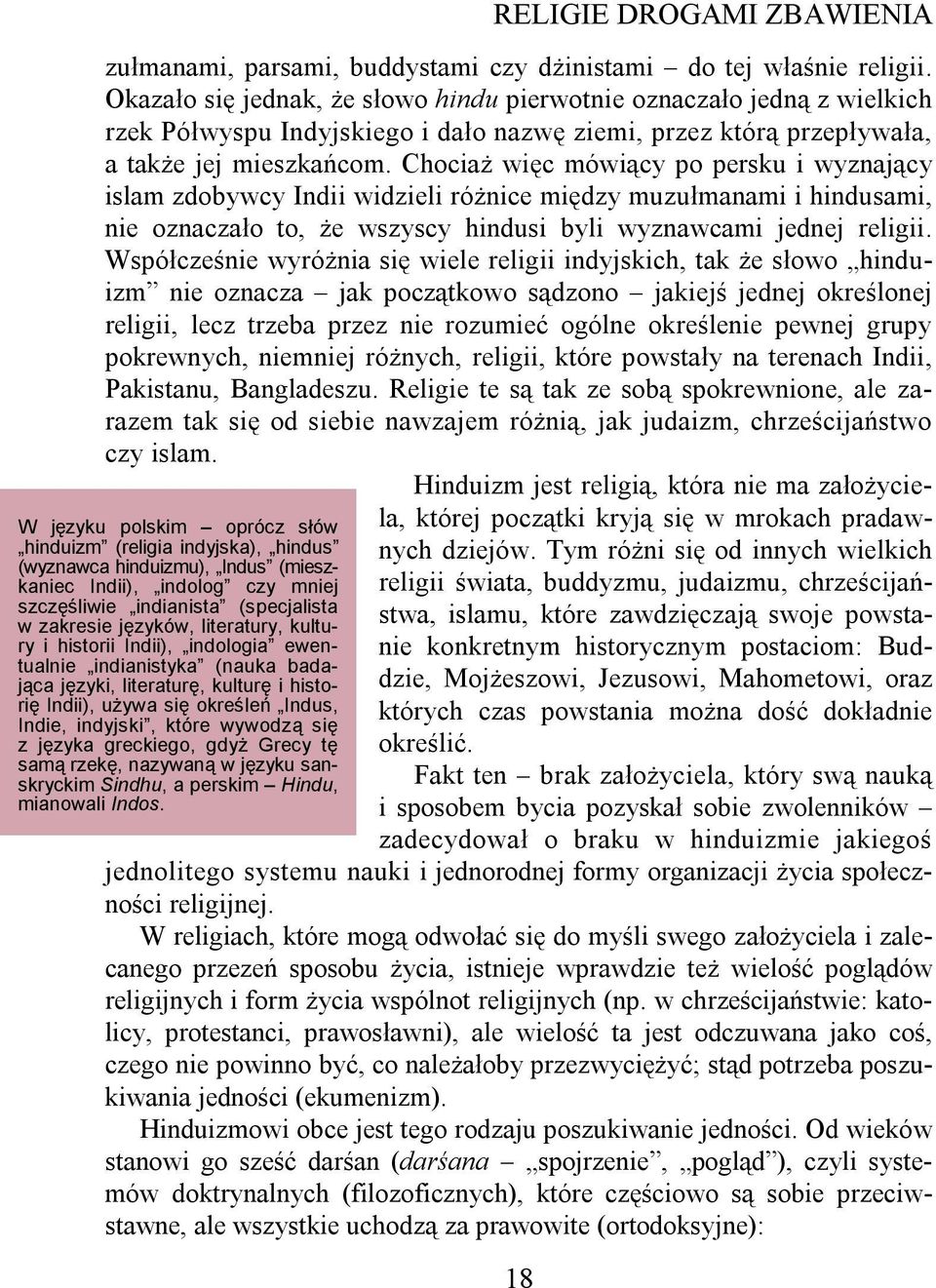 Chociaż więc mówiący po persku i wyznający islam zdobywcy Indii widzieli różnice między muzułmanami i hindusami, nie oznaczało to, że wszyscy hindusi byli wyznawcami jednej religii.