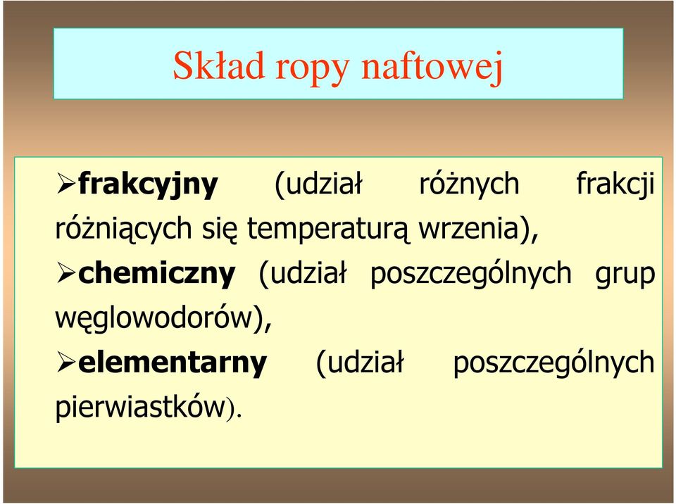 chemiczny (udział poszczególnych grup