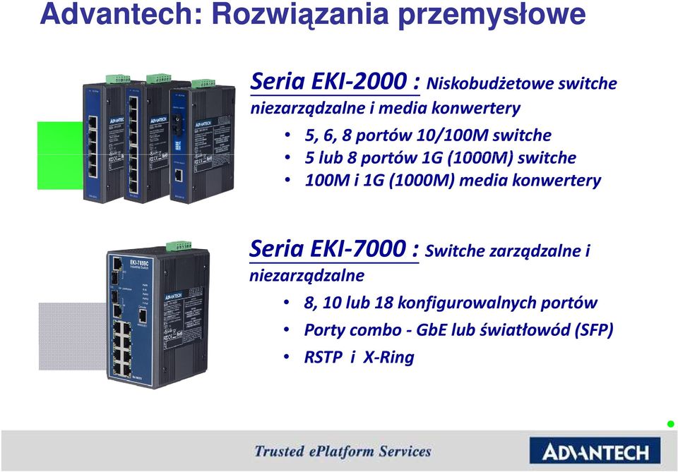 niezarządzalne i media konwertery 5, 6, 8