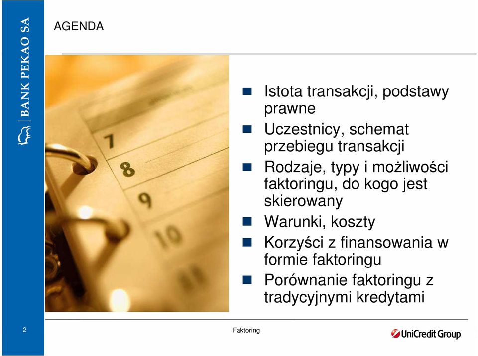 kogo jest skierowany Warunki, koszty Korzyści z finansowania w