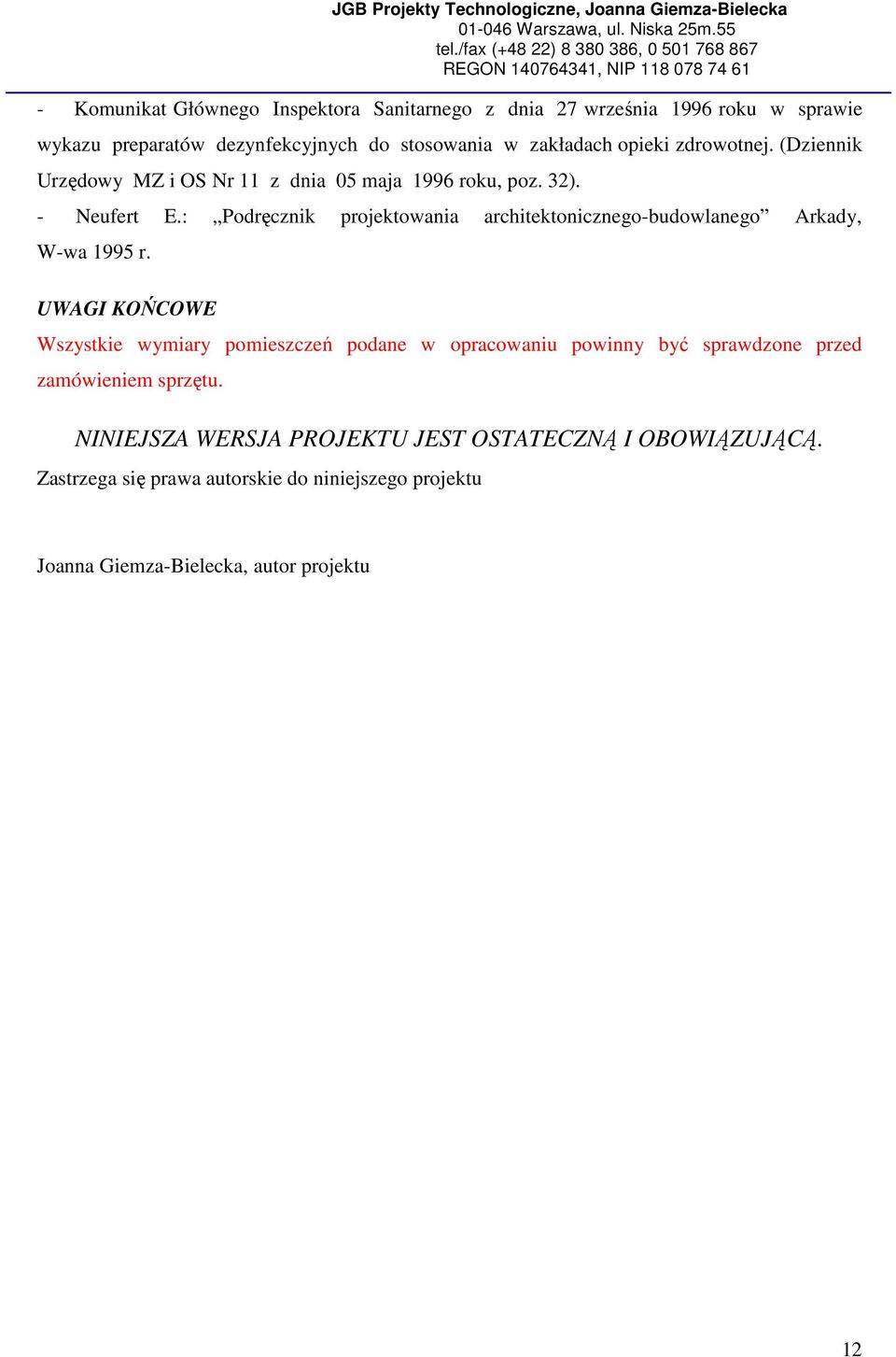: Podręcznik projektowania architektonicznego-budowlanego Arkady, W-wa 1995 r.