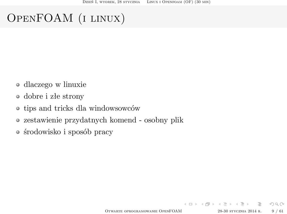 przydatnych komend - osobny plik środowisko i sposób