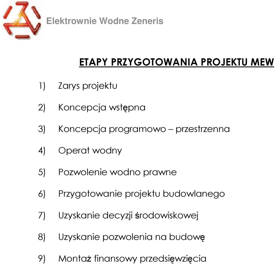 prawne 6) Przygotowanie projektu budowlanego 7) Uzyskanie decyzji