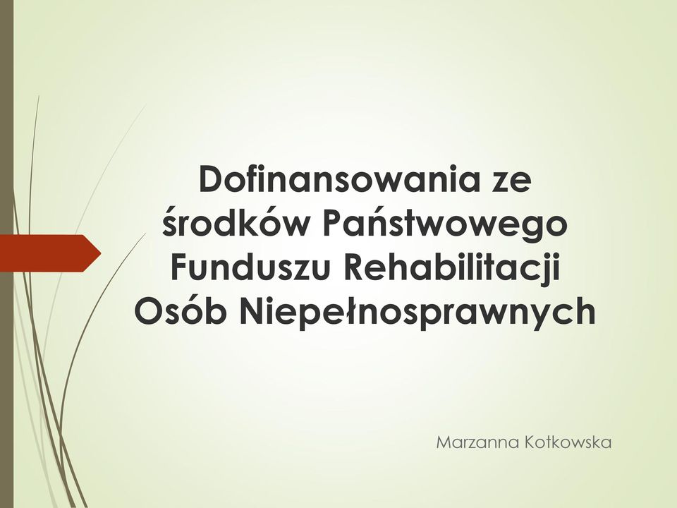 Rehabilitacji Osób