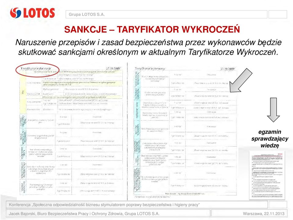 wykonawców będzie skutkować sankcjami określonym