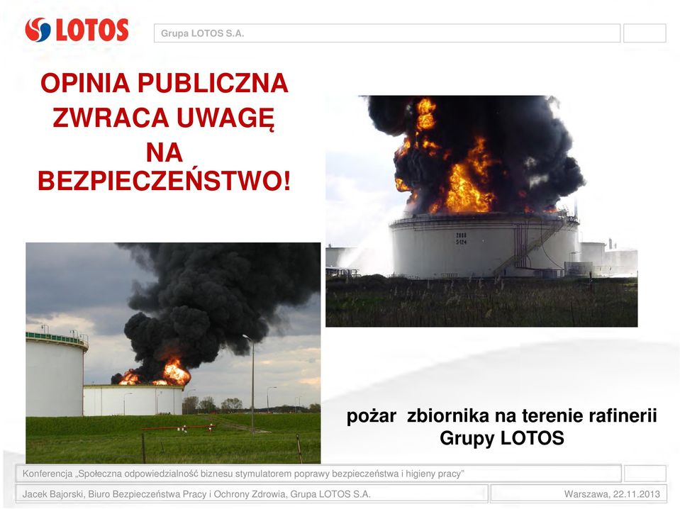 pożar zbiornika na