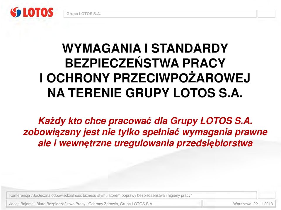 A. zobowiązany jest nie tylko spełniać wymagania prawne ale