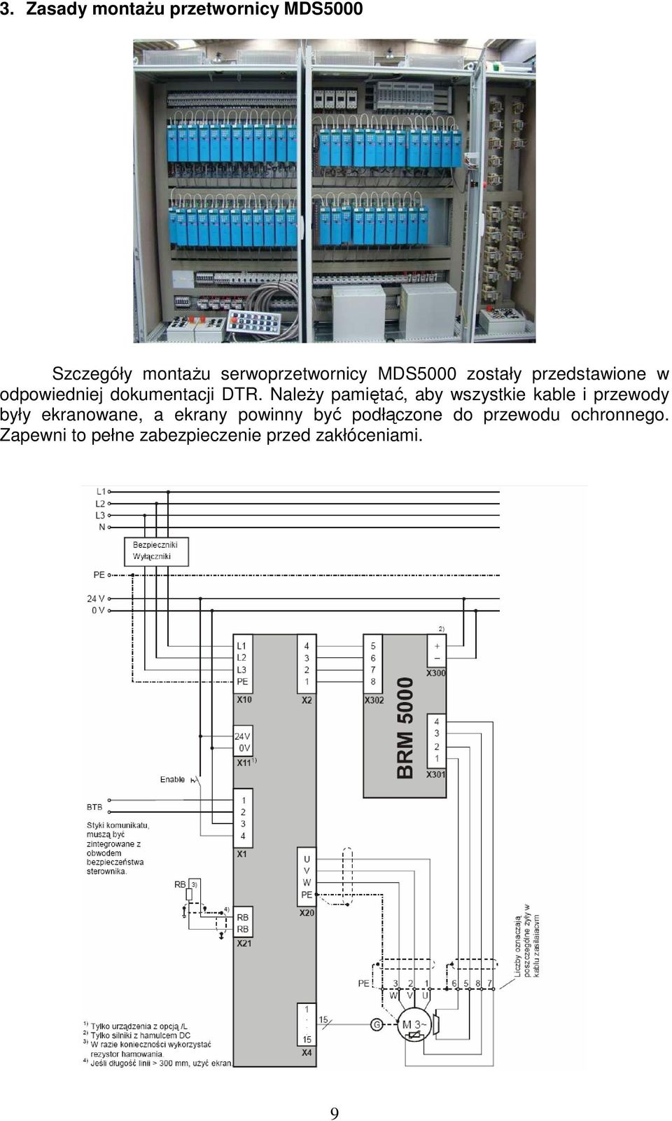 NaleŜy pamiętać, aby wszystkie kable i przewody były ekranowane, a ekrany