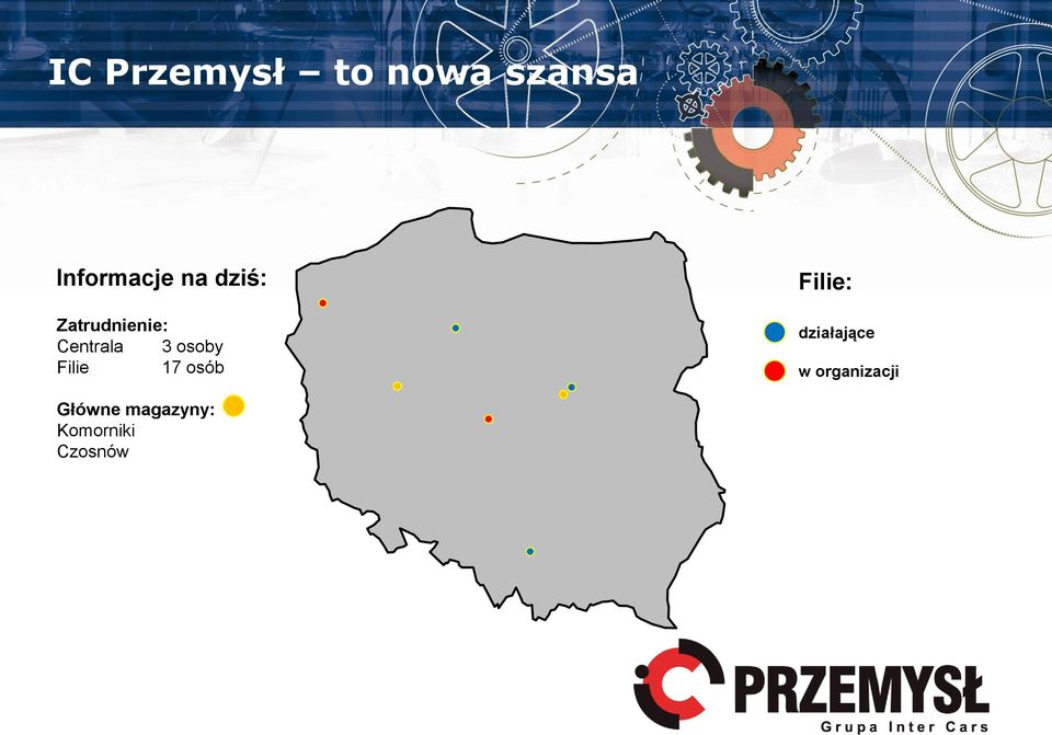 Filie 17 osób Filie: działające w